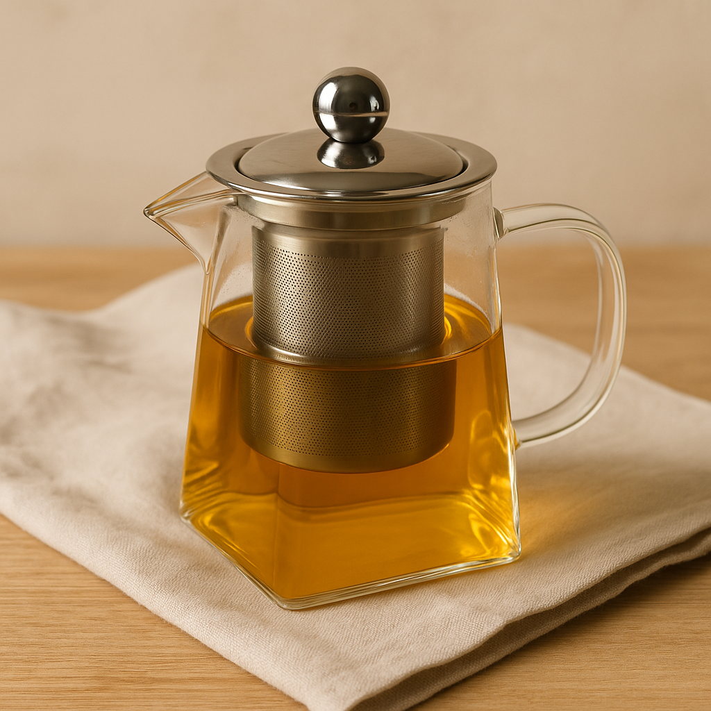 Tisanière en Verre avec Infuseur Inox – 350 ml