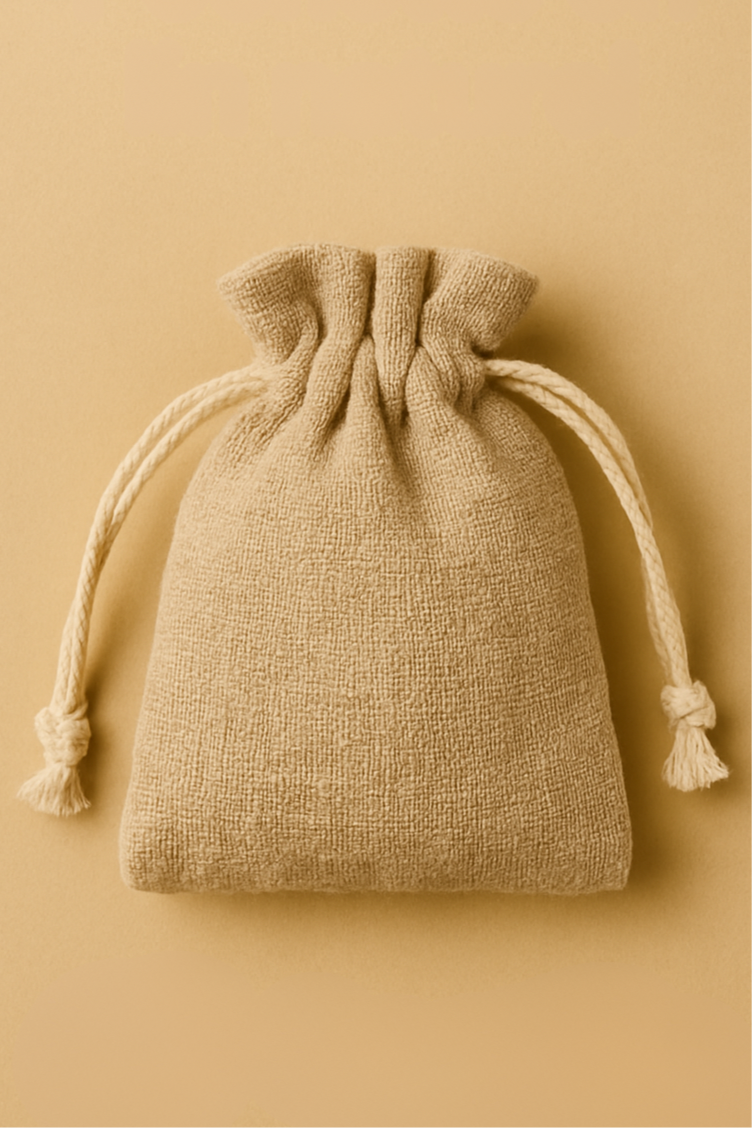 Sachet en Lin Naturel Réutilisable