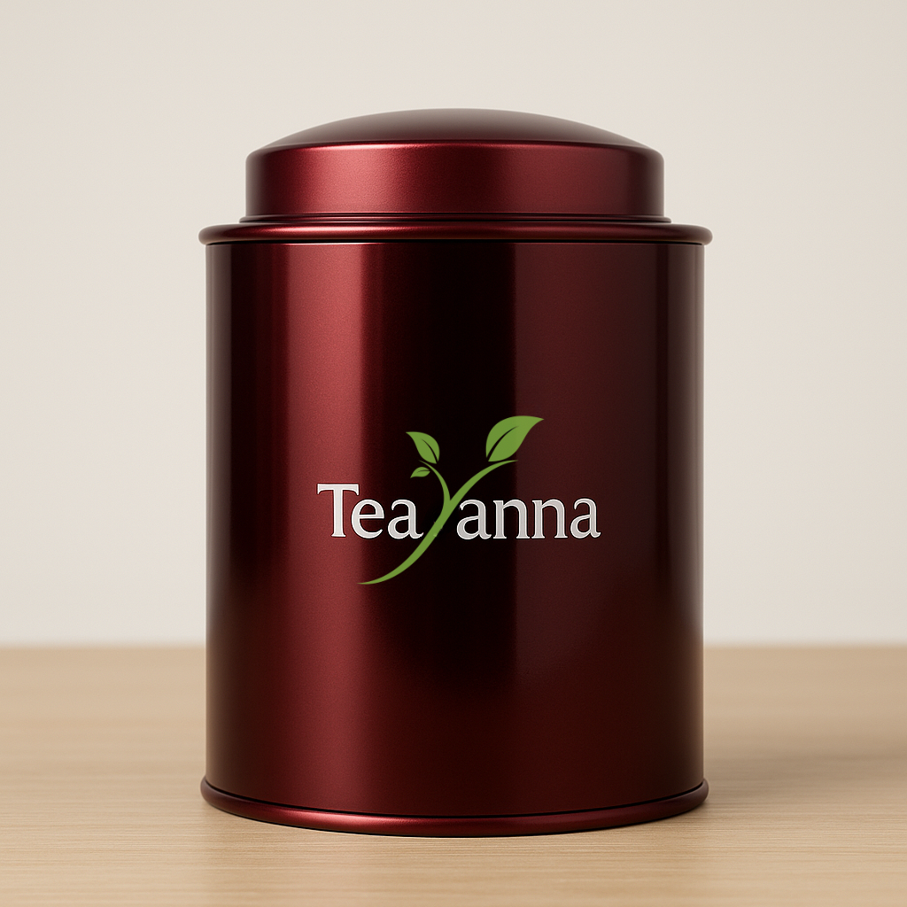 Boîte en métal TeaYanna – Signature Bordeaux
