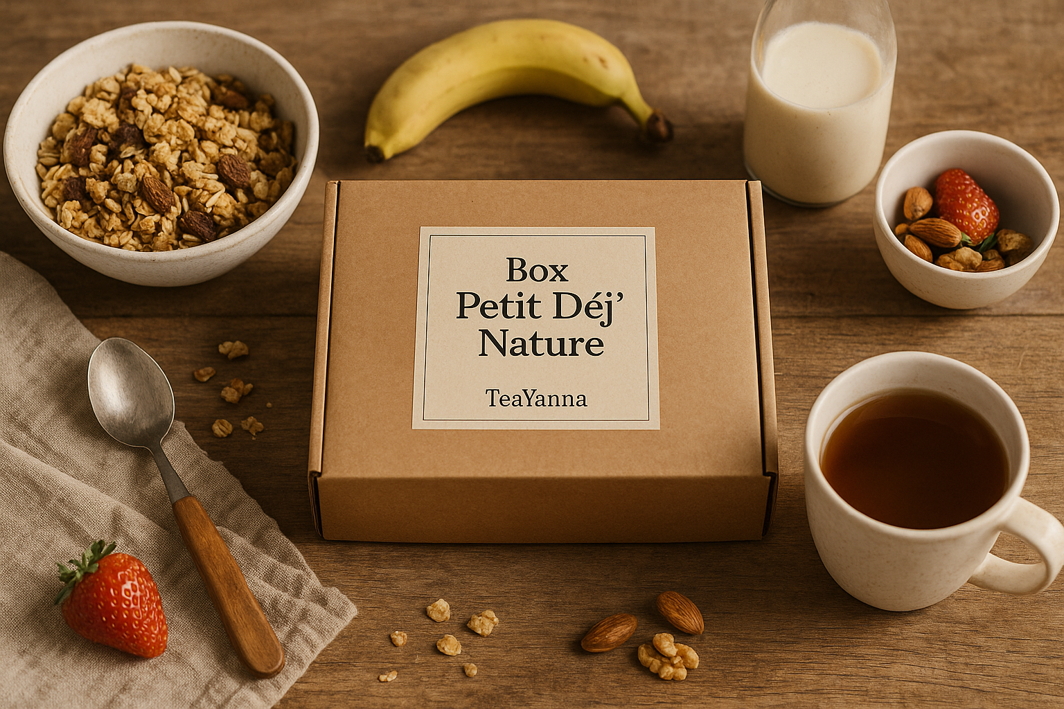 Box Petit Déj’ Nature - Complète (7 produits) 🥥🍓🍫
